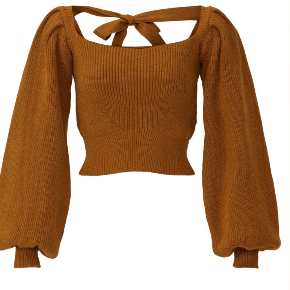 MINKPINK Vayu Back Tie Sweater